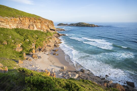 Beach, coast and sea at Robberg Nature Reserve, Plettenberg Bay, South Africa