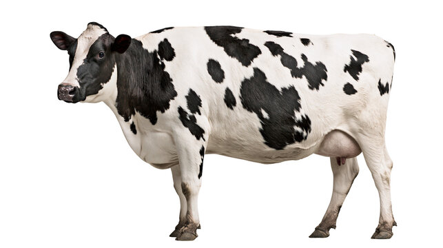 Holstein Friesian cow with black and white spots