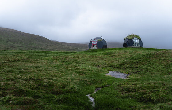 Grasshouses on Streymoy, Faroe Islands