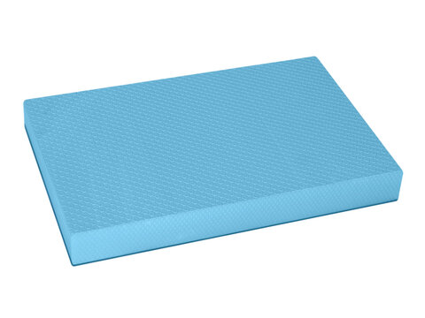 Blue Balance Board isolated on white background