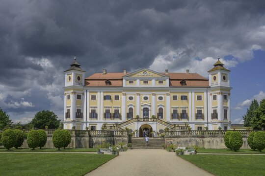 View of the castle from the castle park, Milotice u Kyjova, South Moravian Region, Czech Republic