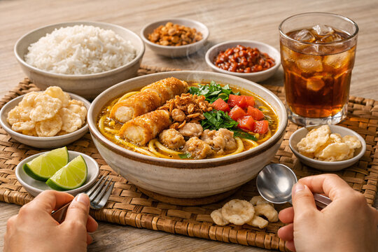 Authentic Soto Mie Bogor Traditional Food West Java