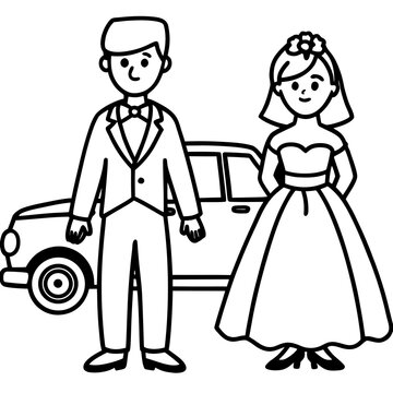 bride and groom with wedding rings