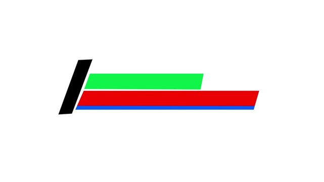 Simple and Modern Lower Third Animation with Red Colors. Video Templates Animation in Alpha Channel and Green Screen Background.