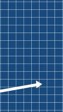 Stock market growth graph presentation for portrait video. Stock market animated graphic. Stock price chart. Financial and business concept