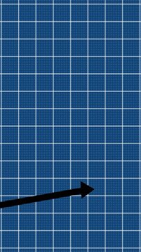 Stock market growth graph presentation for portrait video. Stock market animated graphic. Stock price chart. Financial and business concept