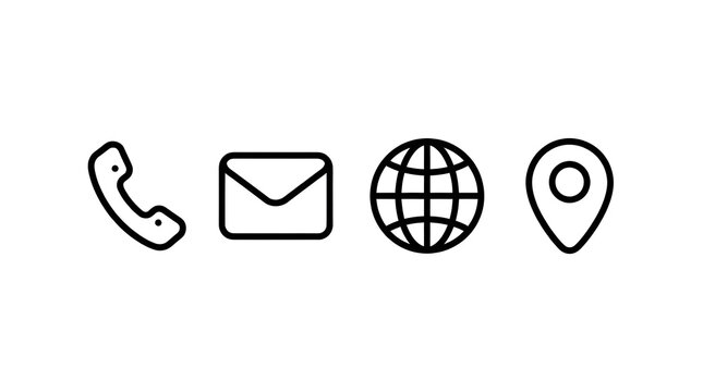  Stylized Business Contact Vector Illustration