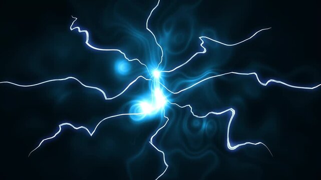 4k flash FX electric lightning thunder energy burst animation, high voltage plasma explosion, neon lightning bolts, hand drawn anime storm effects, dynamic cartoon VFX overlay, black screen.