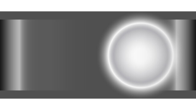 Glowing Sphere Futuristic Background (Dark Gray & Silver) Vector