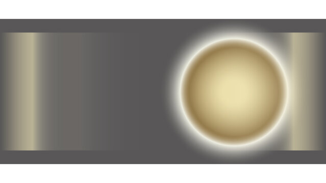 Glowing Sphere Futuristic Background (Dark Gray & Gold) Vector