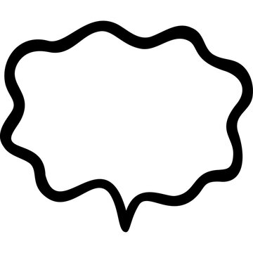 Organic Speech Bubble Frame Outline