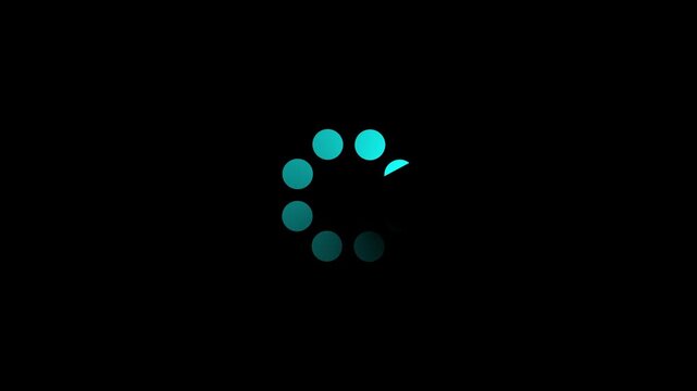 Minimalist loading spinner animation with thick grey bars