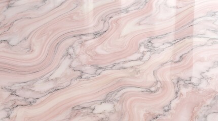 Obraz premium Marble surface displays intricate veining patterns in soft pink and grey tones polished to a high gloss finish that captures natural light creating a luxurious backdrop for sophisticated interior.
