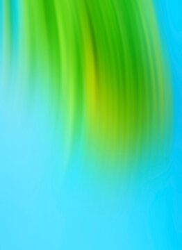 Abstract blurred green and blue gradient background with copy space
