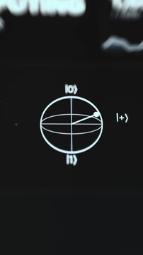 Simple Bloch Sphere Marking Zero One And Plus Basis States