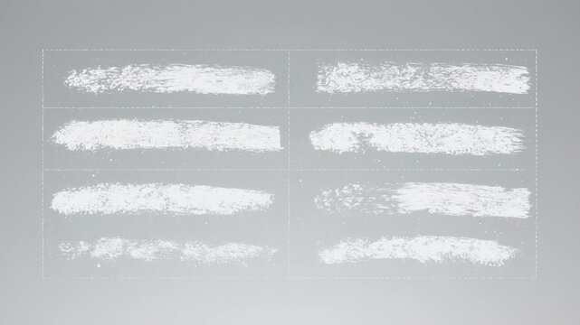 White Powder Lines arranged in rows and columns on a textured surface with cinematic lighting