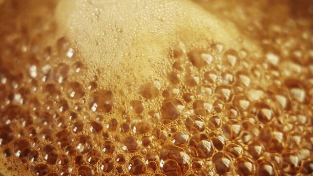 Close-up of tea boiling in high flame 4K stock video