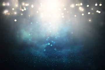 Abstract background of soft focus bokeh lights © tomertu