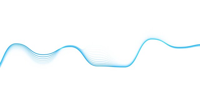 Abstract Blue Wave animation Background with Flowing Curved Lines Vector Illustration for Modern Business Banner Web Wallpaper and Elegant Water Inspired Design
