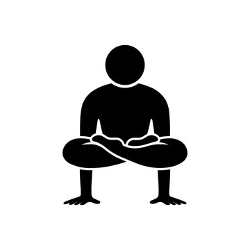 Cross Legged Meditation Icon