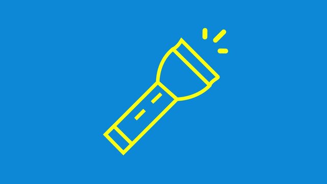 flashlight minimalist stroke animation