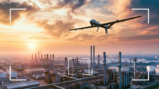 Long range drone detection protecting critical infrastructure with real time airspace monitoring over industrial facility
