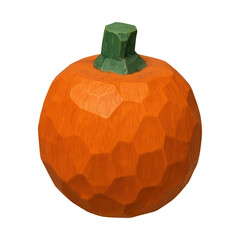Obraz premium PNG Geometric carved pumpkin illustration.