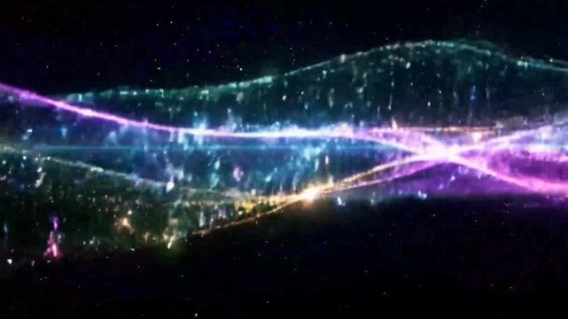  business technology music frequency wave abstract background 