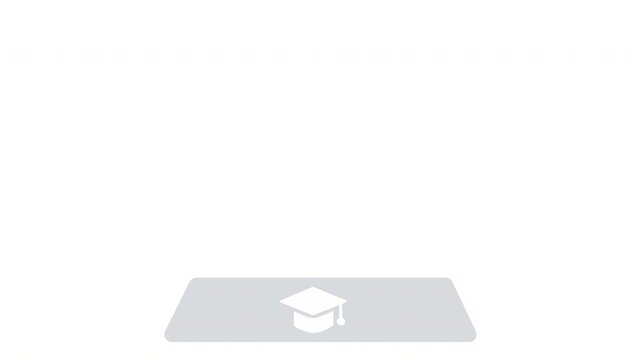 Flat vector animation of a modern open laptop screen mockup, digital technology and computer hardware concept.