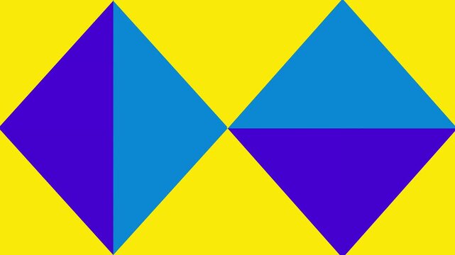 Animated Geometric pattern or background loop, Abstract shapes background
