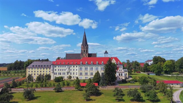 Erzabtei Sankt Ottilien, Kloster der Missionsbenediktiner, Eresing, Bayern, Deuschland