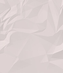 Light beige crumpled paper texture background with crumpled