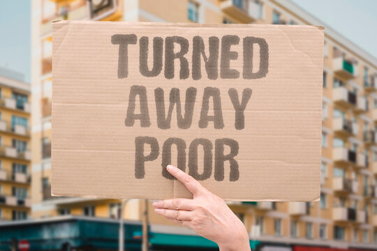 "Turned Away Poor" High costs block some visitors. TURNED. AWAY. POOR. BLOCK. VISITORS.