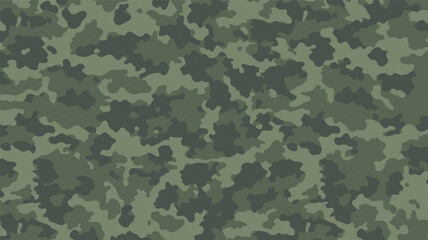 Fototapeta premium Woodland Military Camouflage Seamless Vector Pattern Background