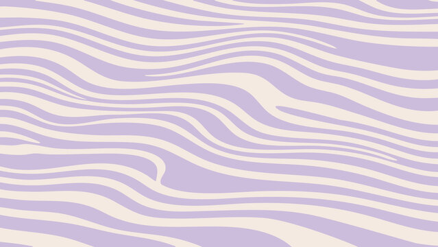 Pastel Purple Zebra Stripe Seamless Vector Pattern Background