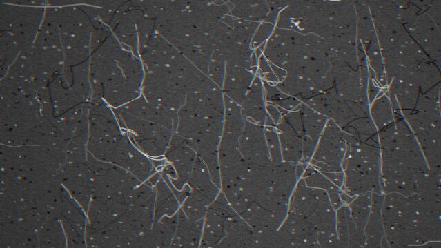 PNG image of Microscopic carbon nanotubes on dark surface, nanotechnology research material, molecular fiber structure for engineering and science isolated on Transparent Background