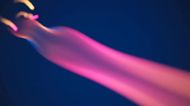 Vivid Light Trails in Motion Creating Dynamic Abstract Visuals at Night