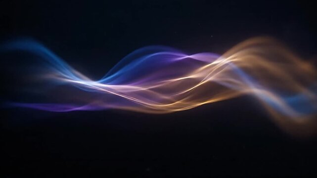 Abstract Light Wave Motion with Colorful Vibrant Flowing Patterns for Dynamic Visuals