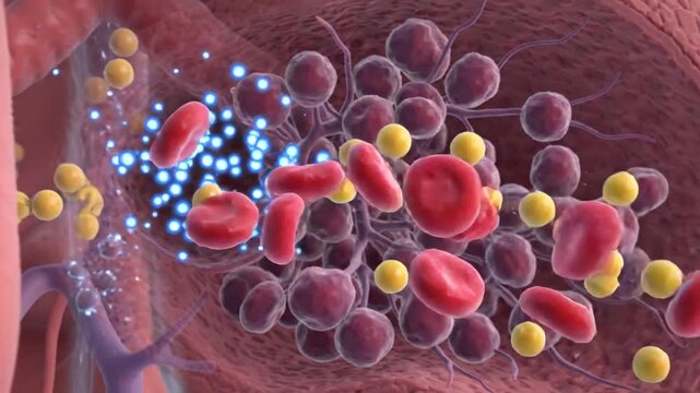 3D Medical Animation of Lung Gas Exchange Process