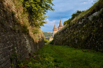 Kamianets-Podilskyi, Ukraine, june 23, 2026 medieval Kamianets-Podilskyi Castle fortress, perched on a cliffside. Perfect for travel, historical heritage, and European tourism themes. © Olena