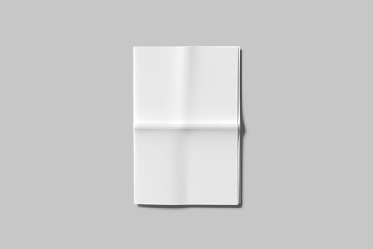 Realistic Newspaper Blank Mockup