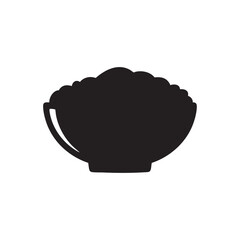 Black silhouette of a popcorn bucket © Emam's Creation