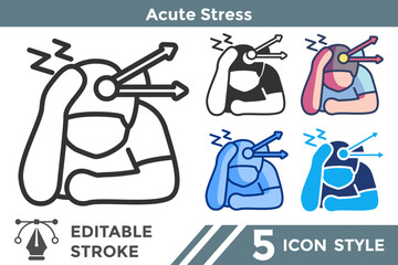 Naklejka premium Acute Stress