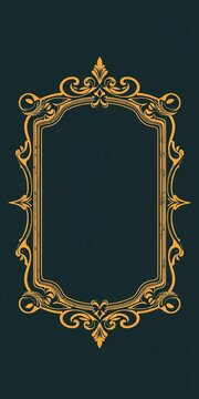 Vintage-inspired ornate border frames with clear backgrounds perfect for vintage label designs, aged, clear background