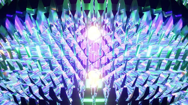 New purple crystall Equalizer VJ loop for music party background