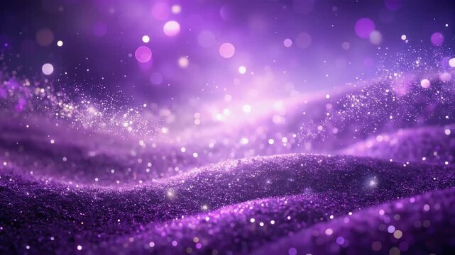 Glitter loop dust floating gently reflections shimmering softly gradient creating magic glow
