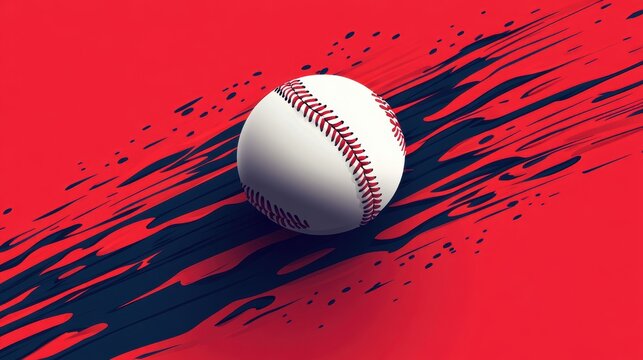 Baseball on white background,Baseball player hitting ball with bat,home run,baseball or t shirt, posters and banner,sport day, ball Icon Concept,Vector Template.