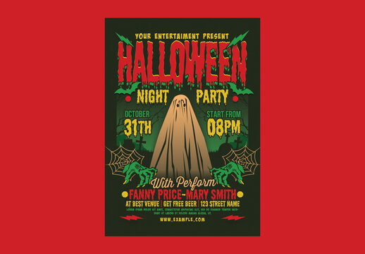 Halloween Night Party Flyer