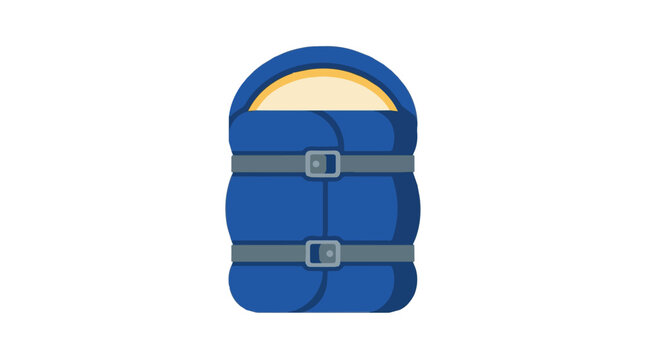 Bright blue backpack with multiple compartments and buckles in outdoor setting for travel adventure and hiking activities