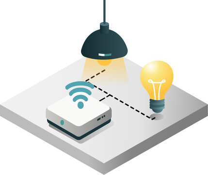 Smart Home and IoT Isometric Illustration Set. Smart Home Automation Isometric Illustration Collection. Connected Smart Home Devices Isometric Illustration Pack
